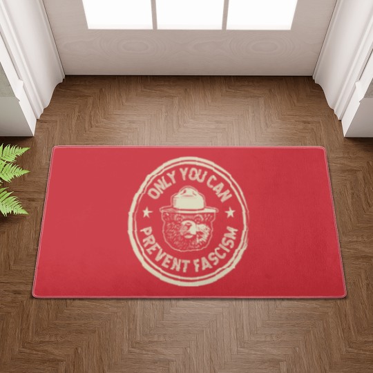 Discover Vintage Smokey The Resist Bear Only You Can Prevent Fascism Unisex Doormats