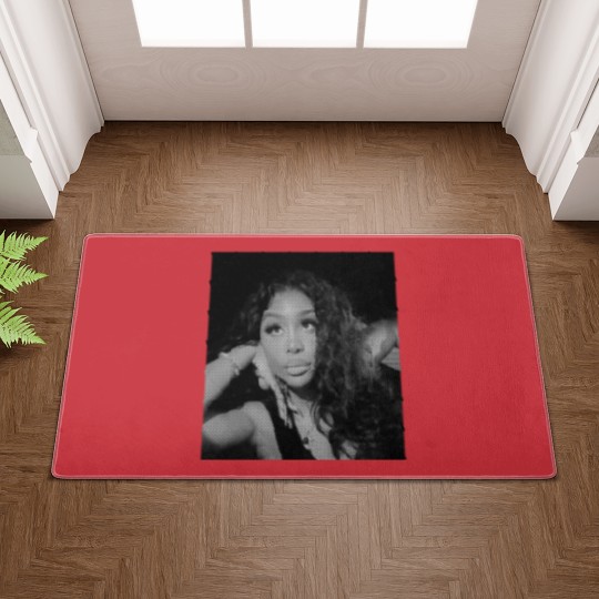 Discover Graphic "S-Z-A" Black n White RnB Printed Doormats
