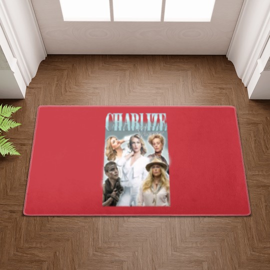 Discover Charlize Theron Vintage Bootleg Doormats, Charlize Theron Vintage Graphic Doormats