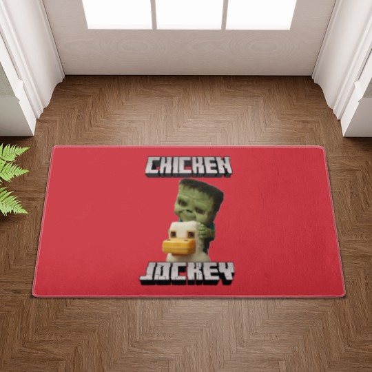 Discover Chicken Jockey Minecraft Movie Doormats, Minecraft Movie Doormats