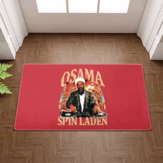 Discover Osama Spin Laden 90s style vintage raptee Doormats