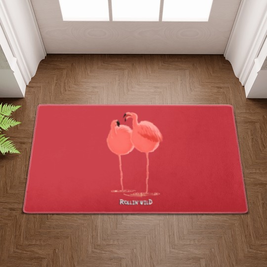 Discover Rollin' Wild - Flamingos Doormats