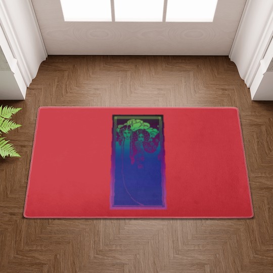 Discover Art Nouveau Ladies (blue on purple) - Art Nouveau - Doormats