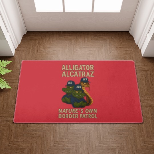 Discover Alligator-Alcatraz - Alligator Alcatraz Fl Retro - Doormats