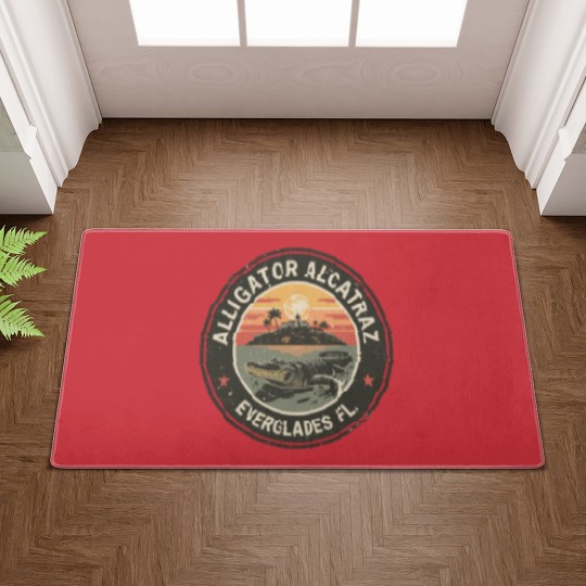 Discover Alligator Alcatraz Doormats, Everglades Florida Parody Doormats, Funny Vintage