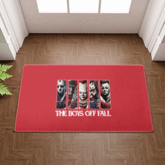 Discover The Boys Of Fall Doormats, Halloween Horror Characters Doormats, Friends Horror Characters Doormats
