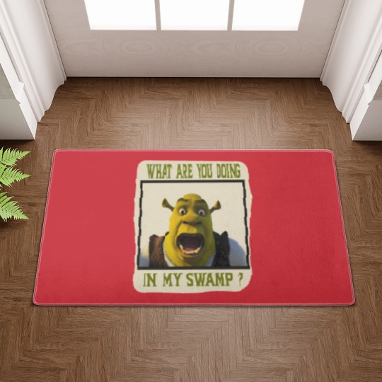 Discover Shrek Face Doormats What Are You Doing in My Swamp Doormats, I'm Swamped Doormats, Funny Shrek Doormats