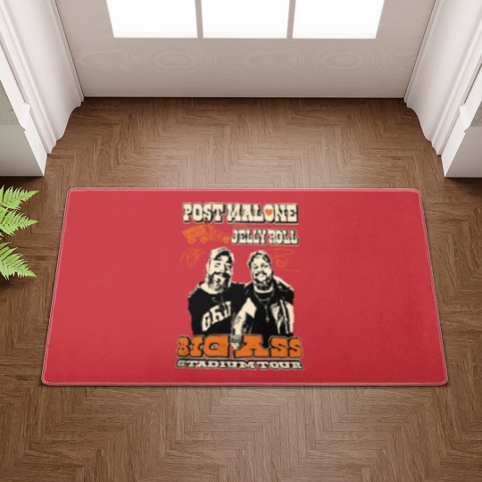 Discover Post Malone Jelly Roll Concert Tour Doormats Posty Beautifully Broken Rapper
