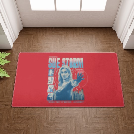 Discover Vintage Sue Storm File Invisible Woman Doormats, Fantastic Four First Steps Doormats