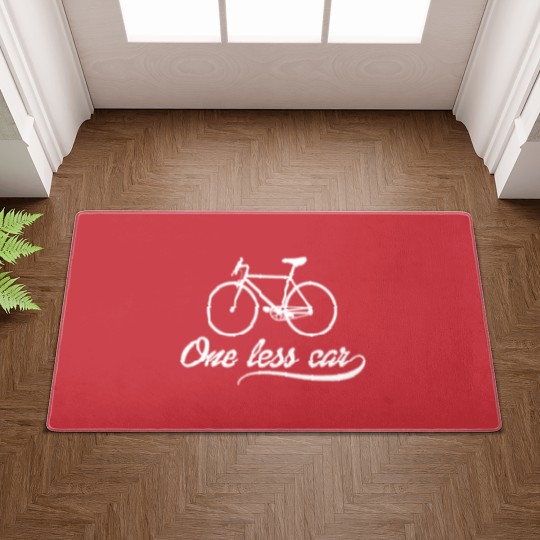 Discover Bike One Less Car One Less Car Doormats