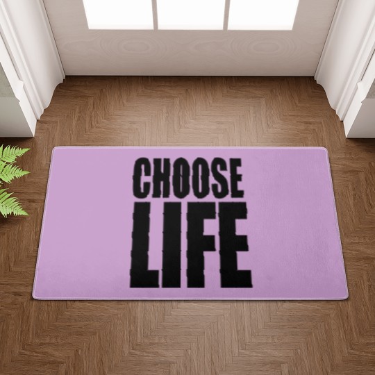 Discover George Michael Choose Life Doormats, 80s Slogan Doormats, Celebrity Retro Vintage Doormats