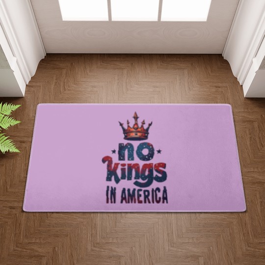Discover No Kings in America Doormats, No Kings Doormats, Protest Doormats, Patriotic Doormats