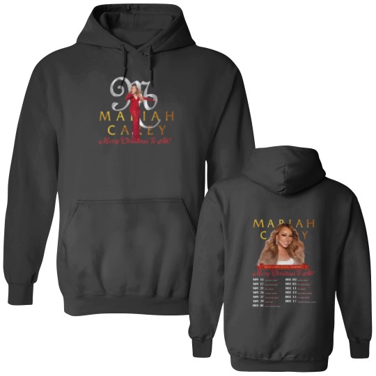 Discover Mariah Carey 2023 All I Want To Christmas Music Double Sided Hoodies