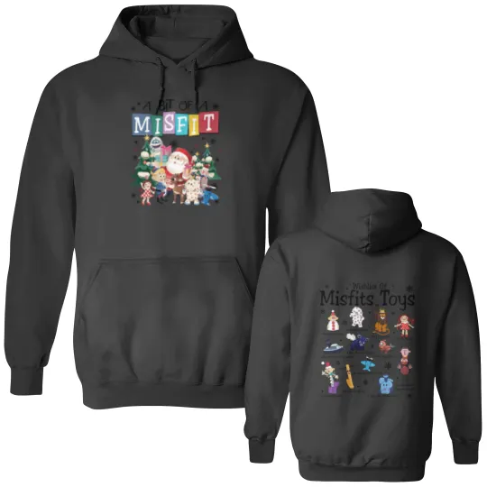Discover Misfit Toys Christmas Double Sided Hoodies, A Bit Of A Misfit Double Sided Hoodies, Rudolphs The Red Nosed Reindeer