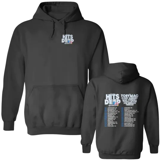 Discover TobyMac Hits Deep Tour 2024 Double Sided Hoodies, TobyMac Fan Double Sided Hoodies