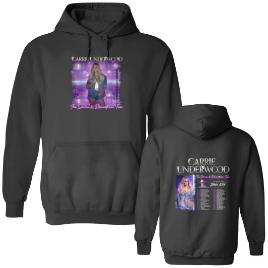 Discover Carrie Underwood Denim and Rhinestones Tour 2023 Double-Sided Hoodies