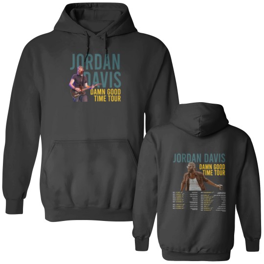 Discover Jordan Davis Damn Good Time Tour 2023 Double Sided Hoodies, Jordan Davis Country Music Double Sided Hoodies