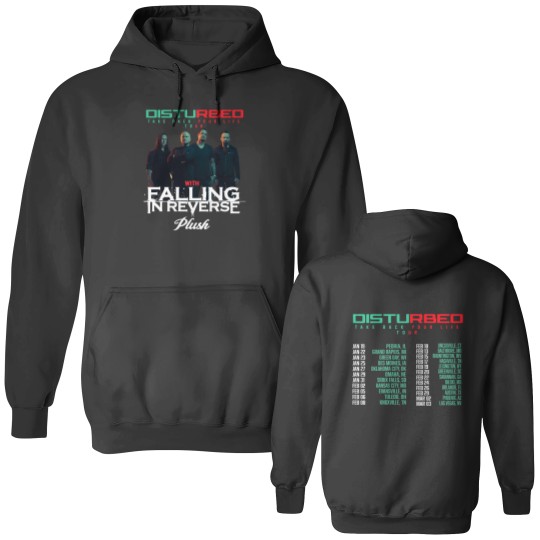 Discover Disturbed 2024 Tour Double Sided Hoodies, Disturbed Band Fan Double Sided Hoodies