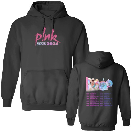 Discover Pink Summer Carnival 2024 Double Sided Hoodie