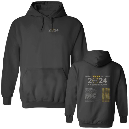 Discover Total Solar Eclipse Double Sided Hoodies - North America 2024