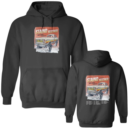 Discover Staind 2024 Tailgate Tour Double Sided Hoodies, Staind Concert Double Sided Hoodies