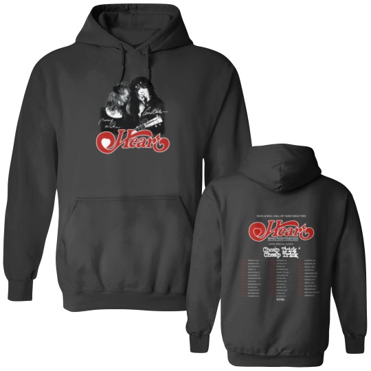 Discover 2024 Heart Band Royal Flush Tour Double Sided Hoodies, Rock Band Heart 2024 Tour Double Sided Hoodies