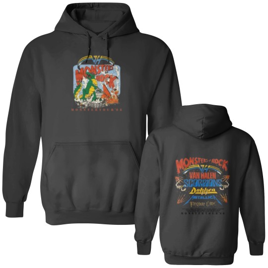 Discover Screen Stars 1988 Monsters of Rock Tour Double Sided Hoodies