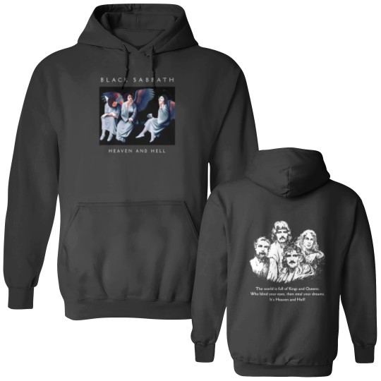 Discover Black Sabbath "Heaven and Hell"  Black Double Sided Hoodies