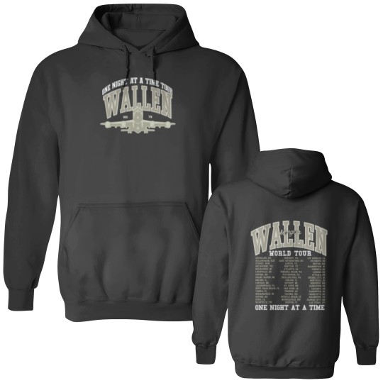 Discover Wallen Western - One Thing At A Time tour Double Sided Hoodies, One Thing At A Time merch Double Sided Hoodies