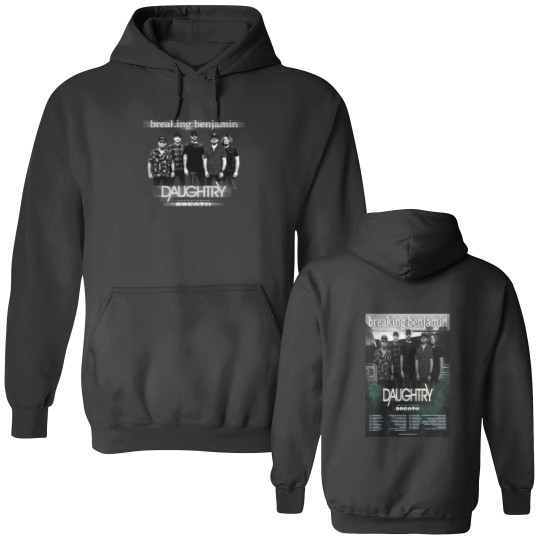 Discover Breaking Benjamin US Tour 2024 Double Sided Hoodies, Breaking Benjamin Double Sided Hoodies