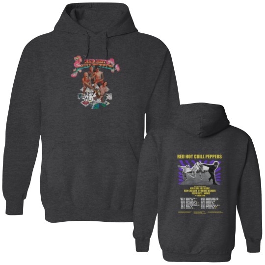 Discover Red Hot Chili Peppers Love Tour 2024 Double Sided Hoodies