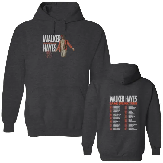 Discover Walker Hayes - Same Drunk 2024 Tour Double Sided Hoodies