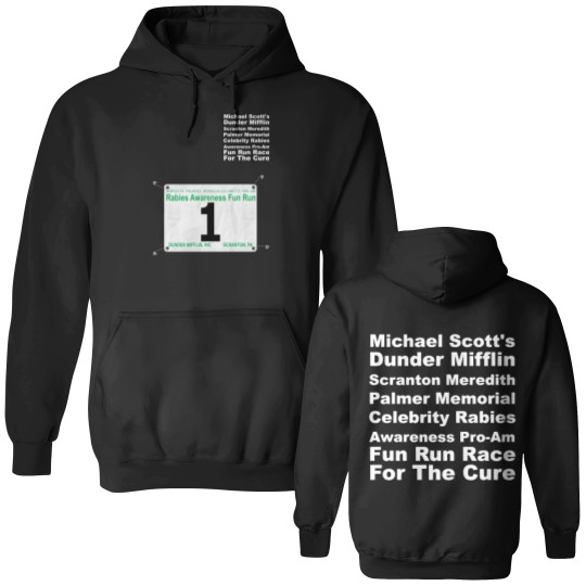 Discover Dunder Mifflin Fun Run Race #1 (Michael Scott) - Paraholix - Double Sided Hoodies