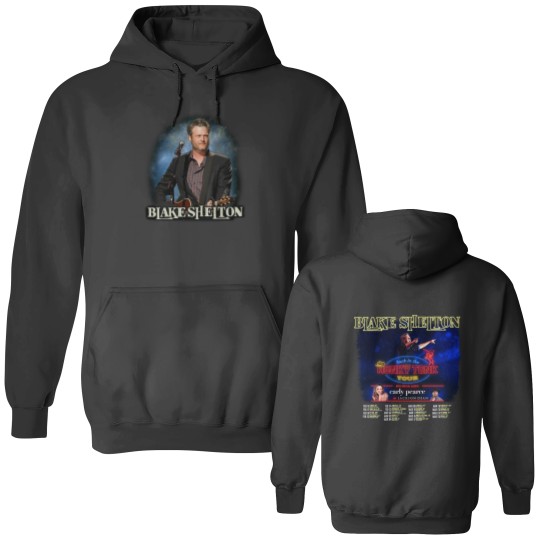 Discover Blake Shelton Back To The Honky Tonk Tour 2023 Double Sided Hoodies