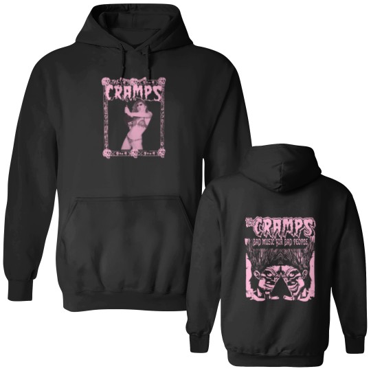 Discover The Cramps Poison Ivy Double Sided Hoodies, Bad Music For Bad People Double Sided Hoodies