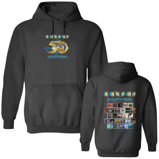 Discover Anniversary Kansas Rock Band Double Sided Hoodies
