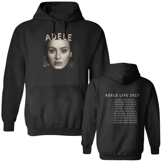 Discover Adele Live Australian Tour Double Sided Hoodies