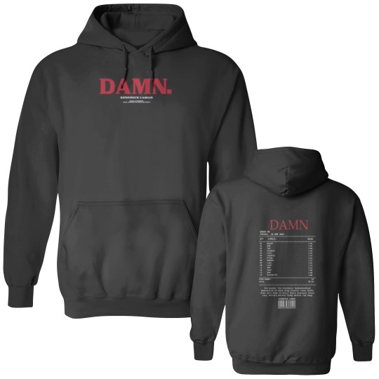 Discover DAMN Kendrick Lamar tracklist Double Sided Hoodies, Kendrick Lamar DAMN