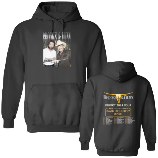 Discover Brooks Dunn And Tour Reboot 2024 Double Sided Hoodies Concert Gift Hot Fan North
