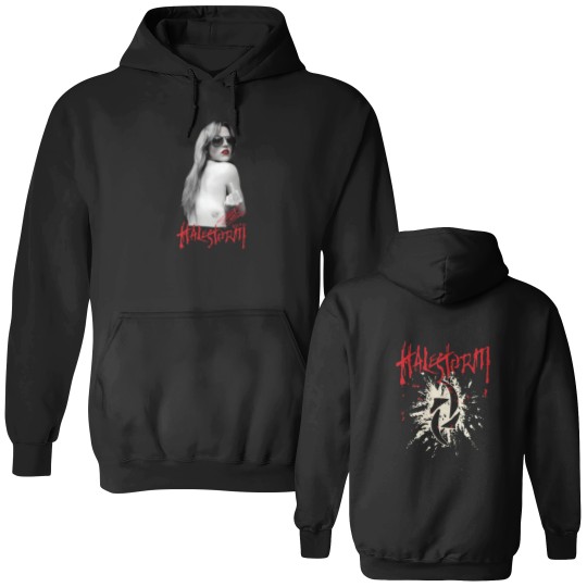 Discover Halestorm Rock Band Black Double Sided Hoodies Unisex Double Sided Hoodies