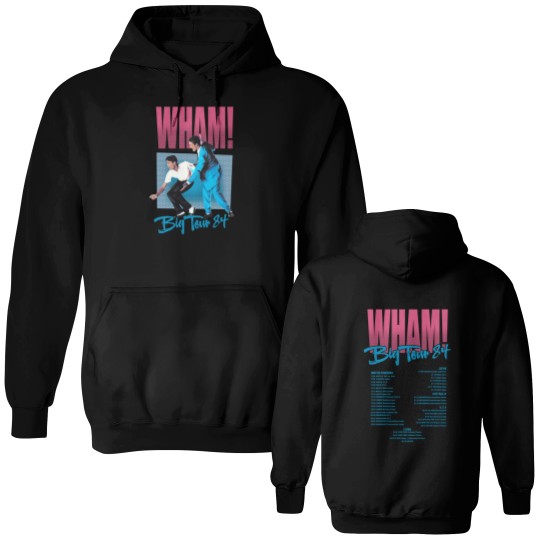 Discover Wham Big Tour White Adult Double Sided Hoodies