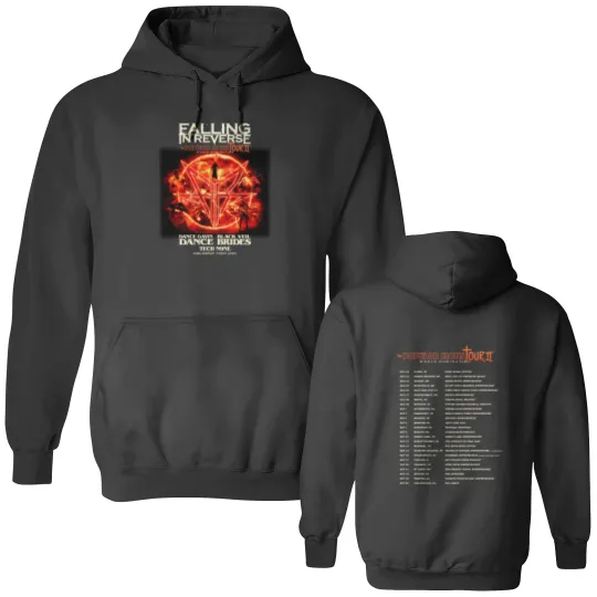 Discover Falling in Reverse - Popular Monstour II 2024 Double Sided Double Sided Hoodies