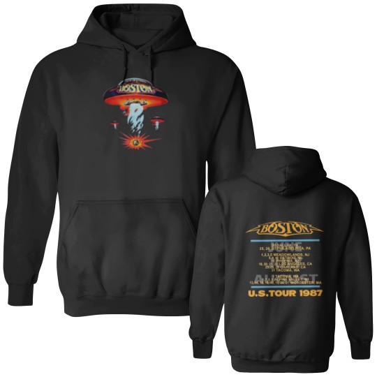 Discover Boston Rock Band Concert Tour 1987 Double Sided Hoodies, Anniversary Gift for Fans