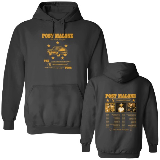 Discover Post Malone Tour Double Sided Double Sided Hoodies, The F-1 Trillion Album 2024 Concert Gift For Fan