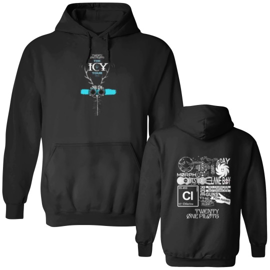 Discover Pilotss band Icy Tour 2022 Unisex Double Sided Hoodies, The Icy Tour 2022 Double Sided Hoodies