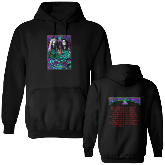 Discover Freaks On Parade 2024 Rob Zombie Alice Cooper Double Sided Hoodies