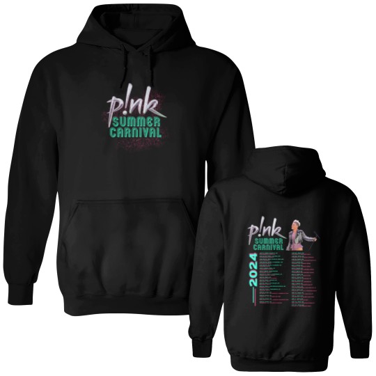 Discover P!nk Pink Singer Summer Carnival 2024 Festival WORLD Tour Double Sided Hoodies