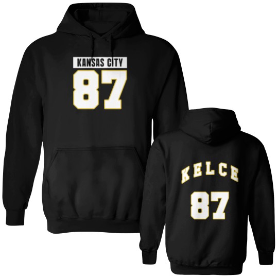 Discover Travis Kelce Football Double-Sided Hoodie - 87