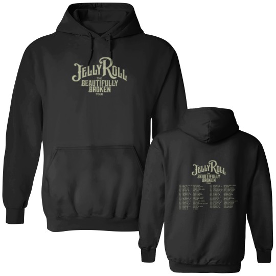Discover Jelly Roll The Beautifully Broken Tour 2024 Double Sided Hoodies