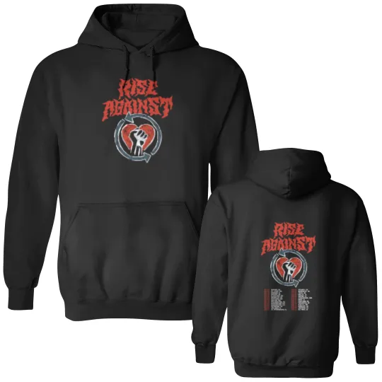 Discover Rise Against 2024 Tour Double Sided Double Sided Hoodies